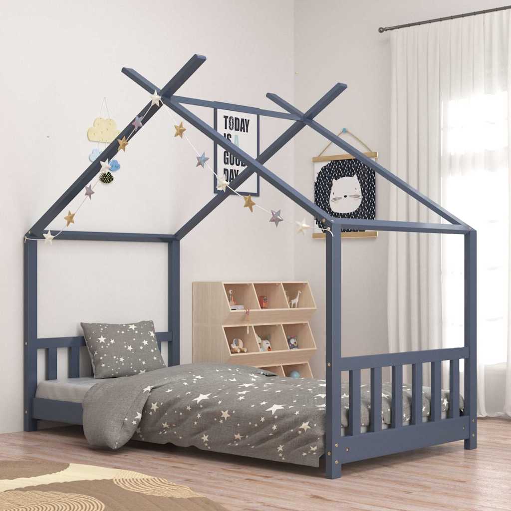 Kids Bed Frame Solid Pine Wood