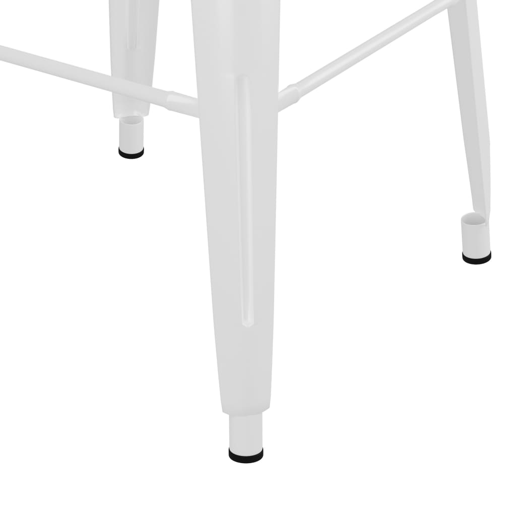 Bar Stools Stackable 2 Pcs Metal
