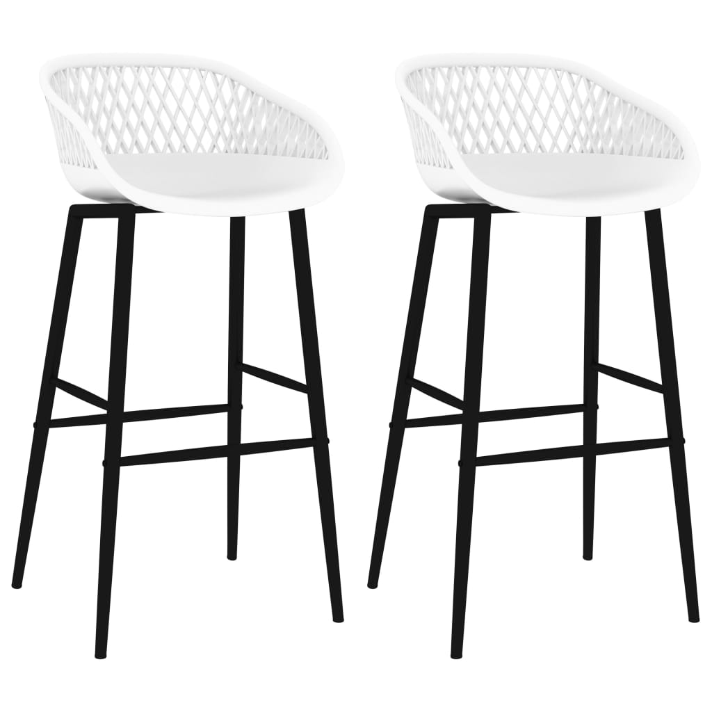 Bar Chairs 2 Pcs Grey