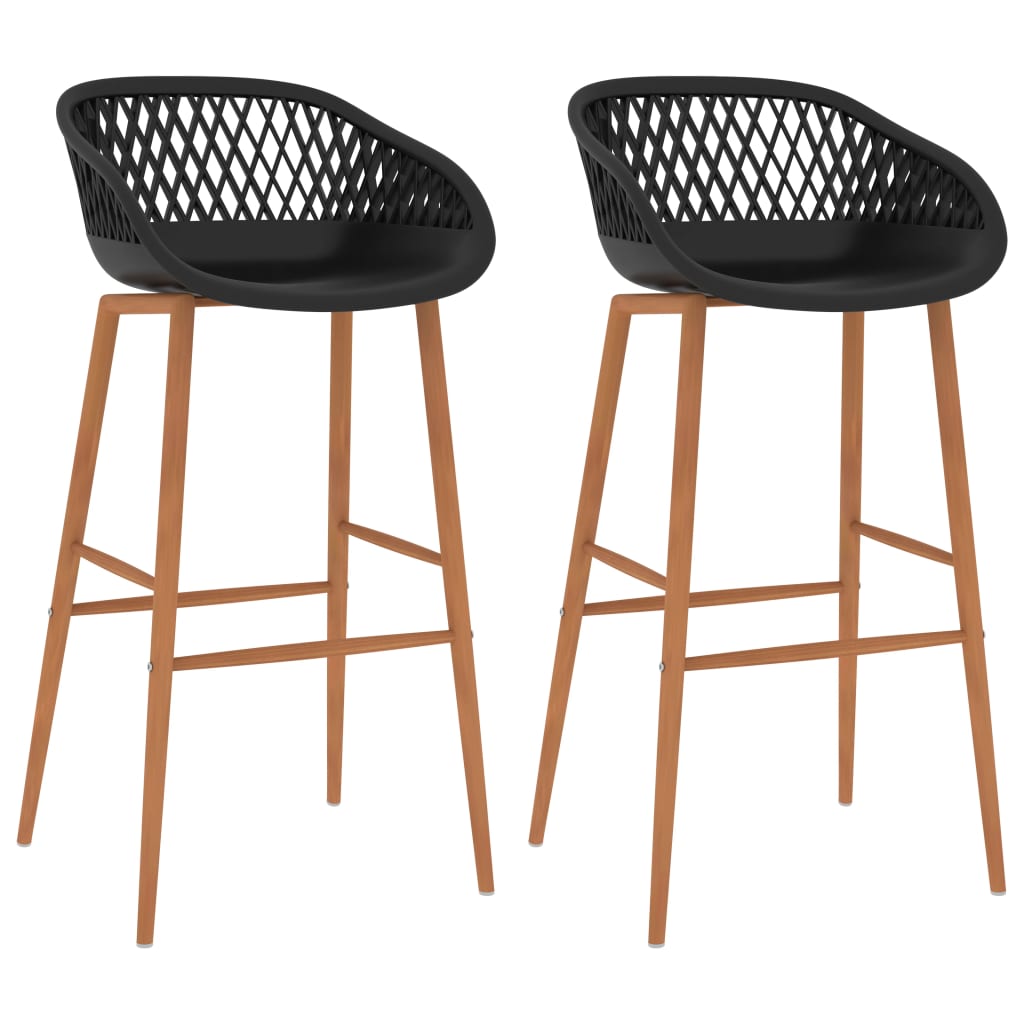 Bar Chairs 2 Pcs Grey