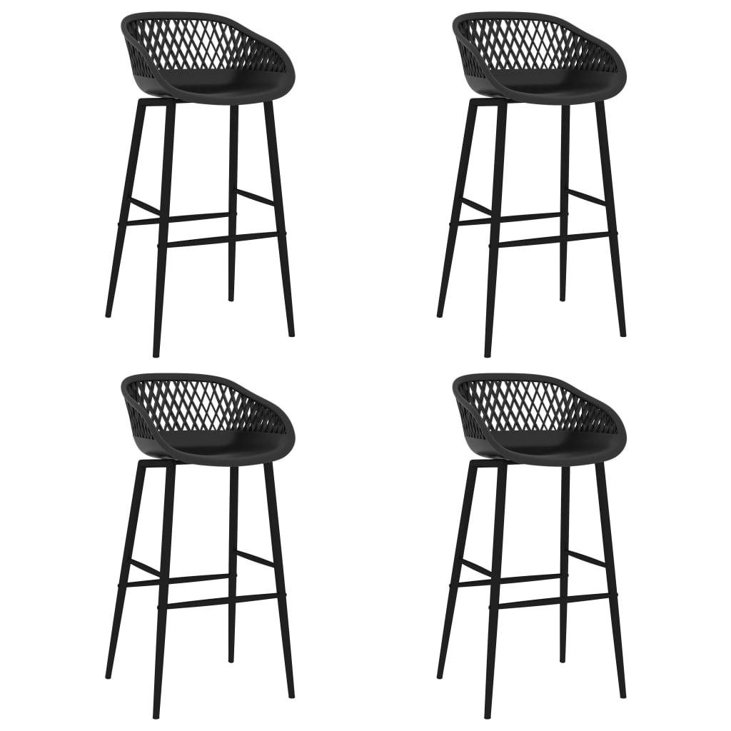 Bar Chairs 2 Pcs Grey