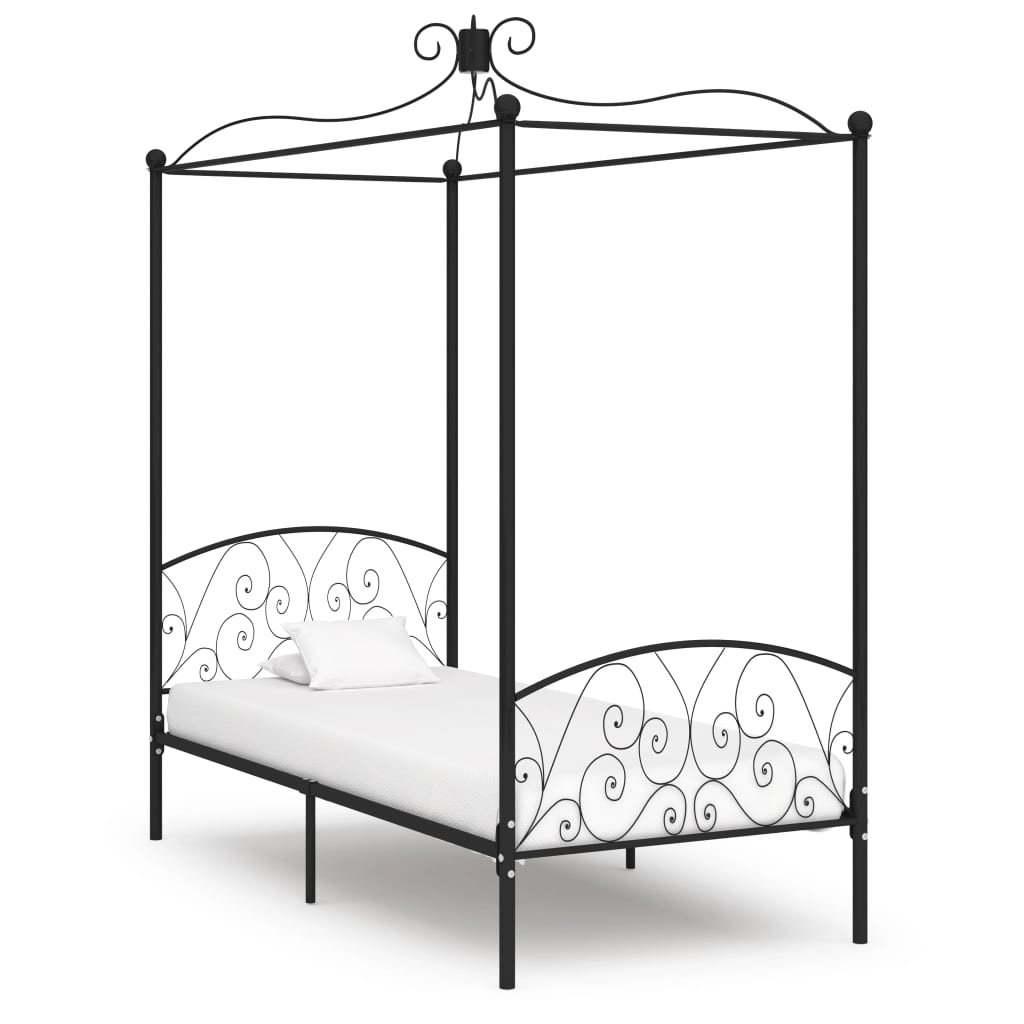 Bed Frame Without Mattress With Canopy Metal