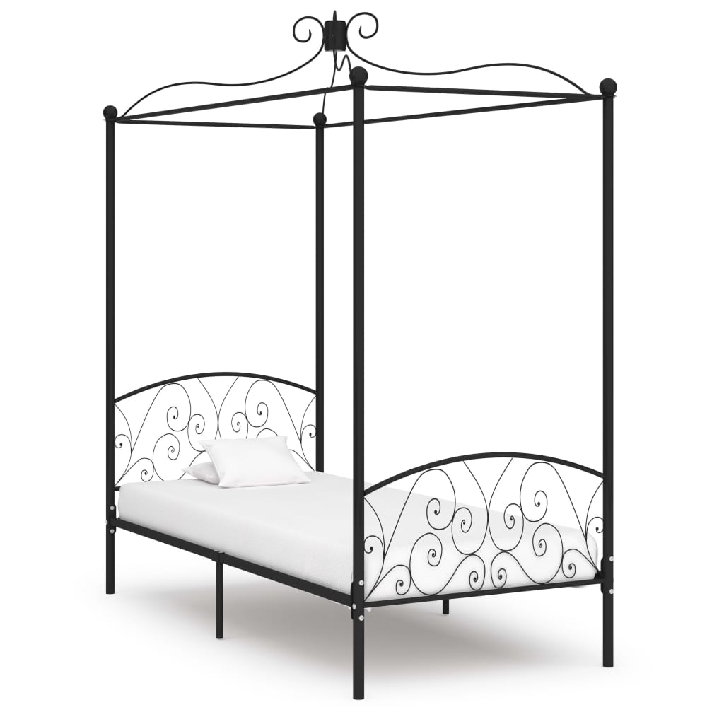 Bed Frame Without Mattress With Canopy Metal
