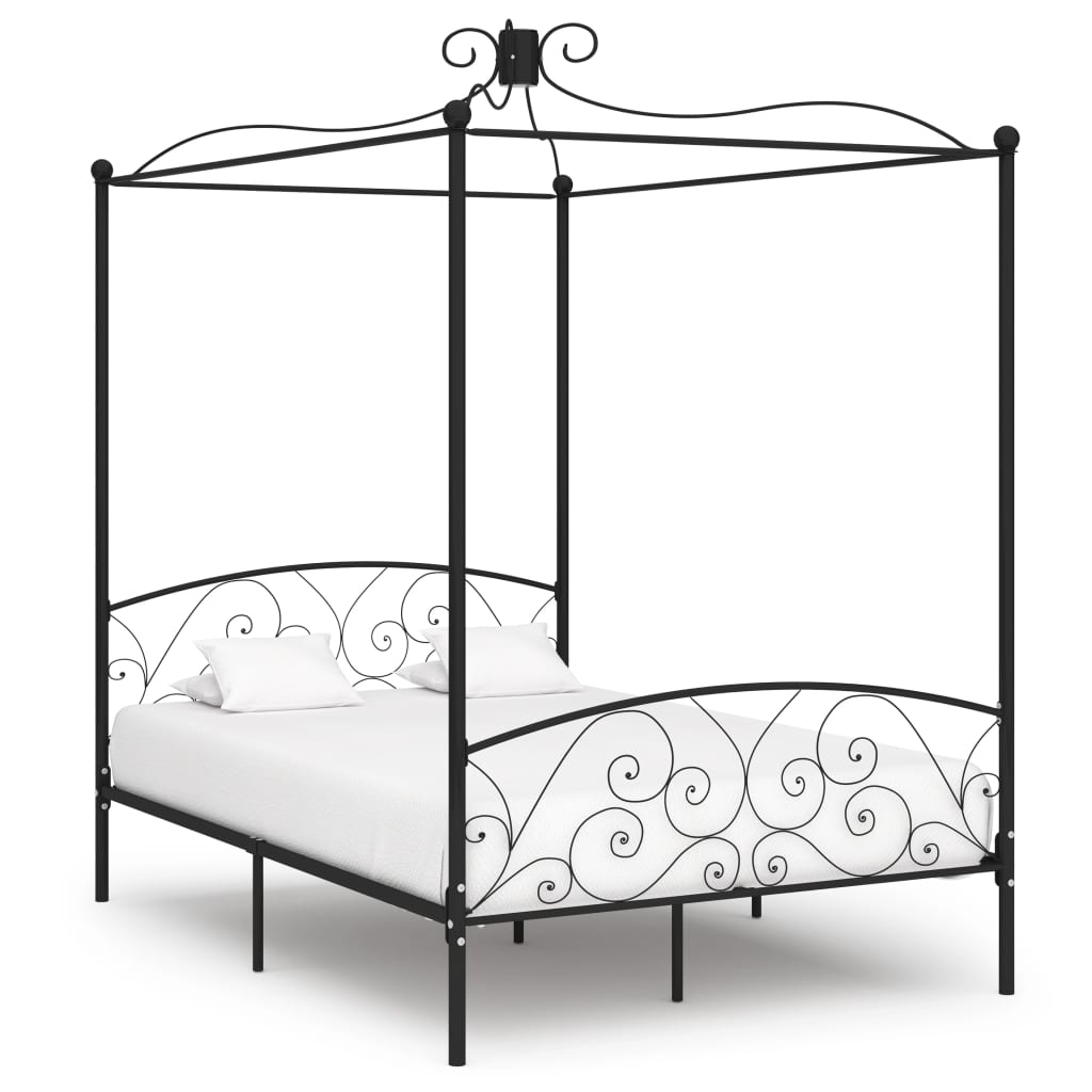 Bed Frame Without Mattress With Canopy Metal