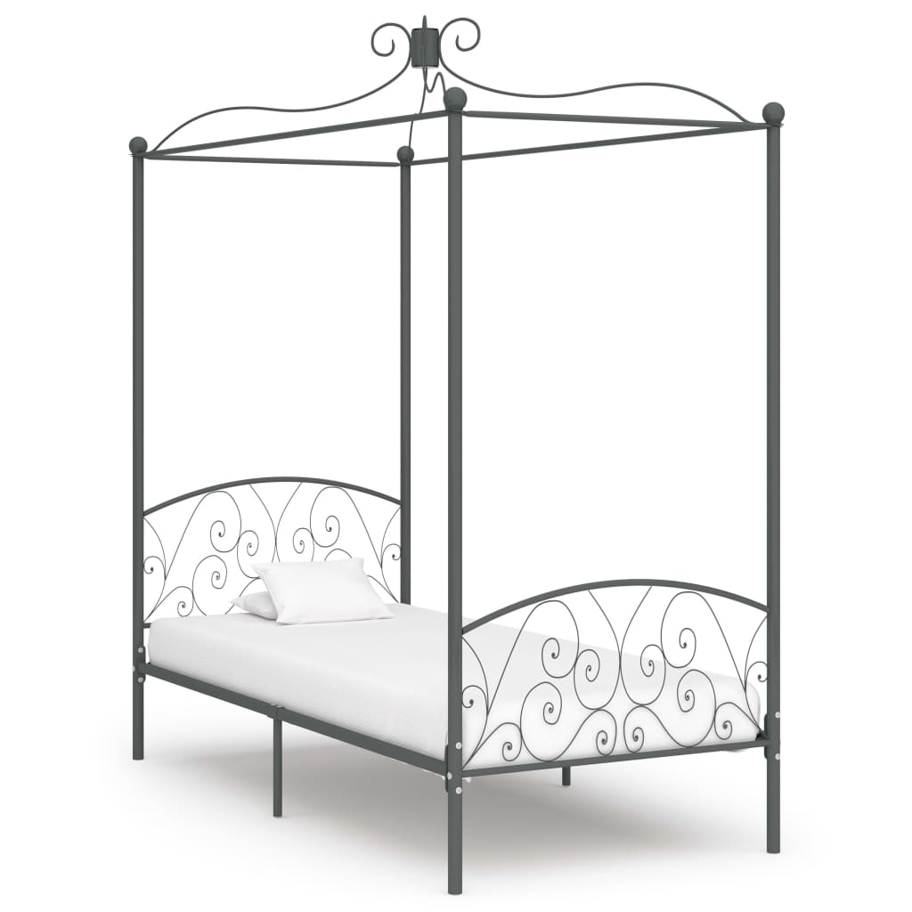 Bed Frame Without Mattress With Canopy Metal