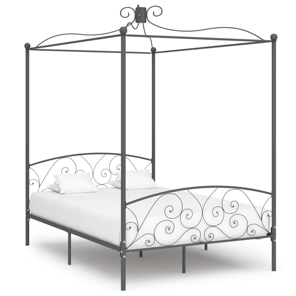 Bed Frame Without Mattress With Canopy Metal