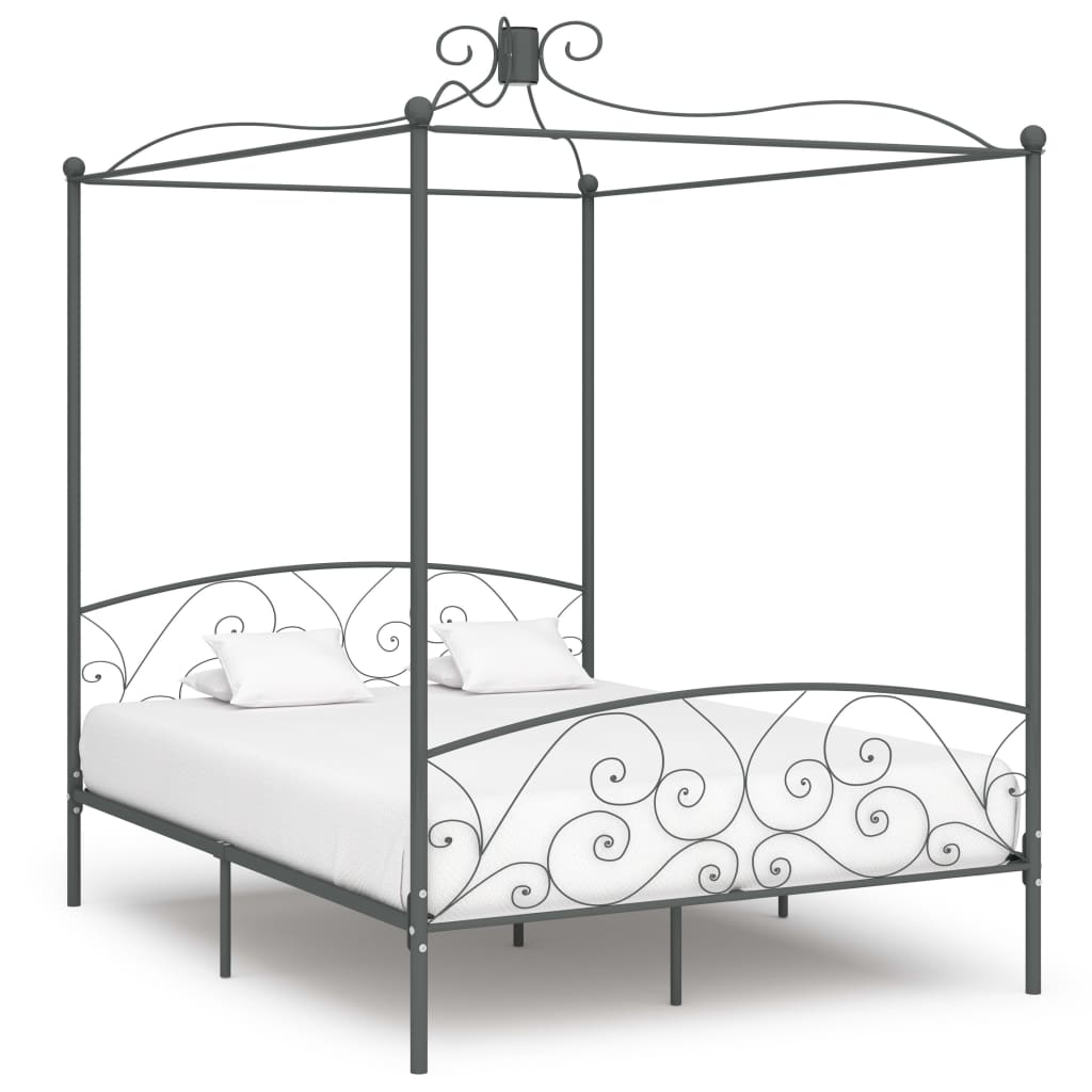 Bed Frame Without Mattress With Canopy Metal