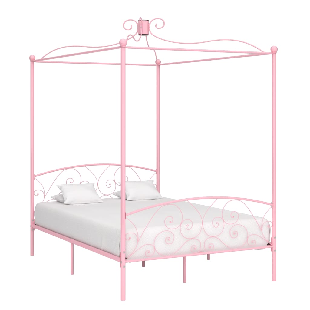 Bed Frame Without Mattress With Canopy Metal