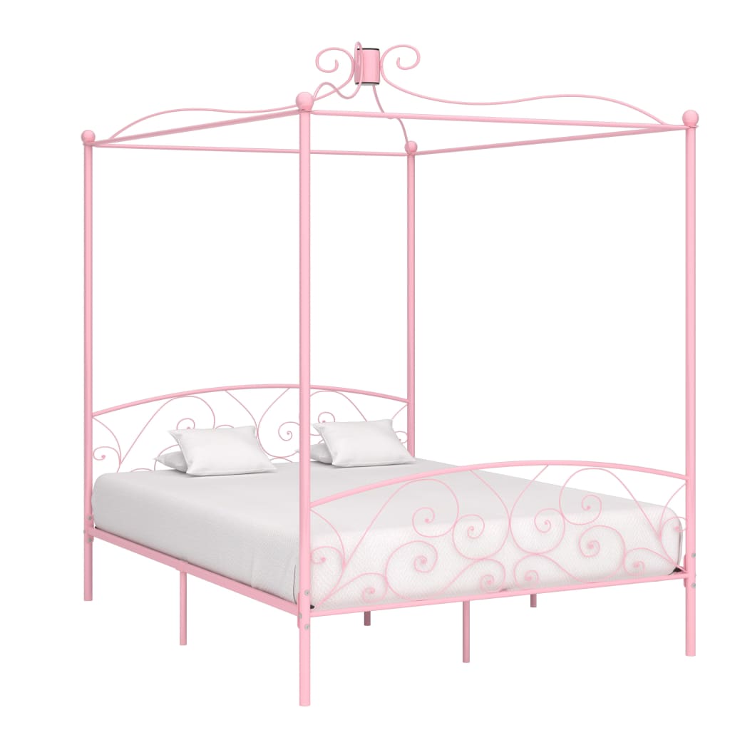 Bed Frame Without Mattress With Canopy Metal