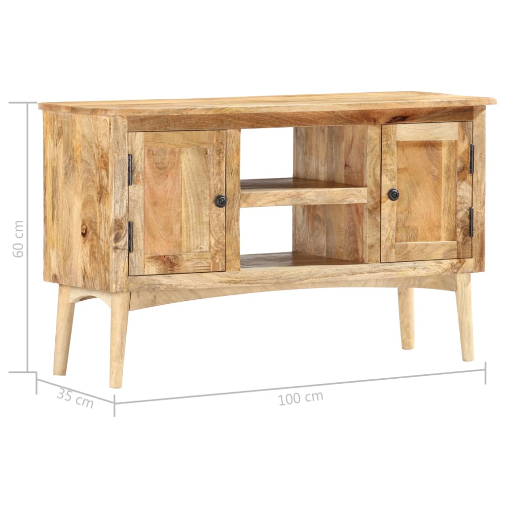 Sideboard 100X35X60 Cm Solid Mango Wood