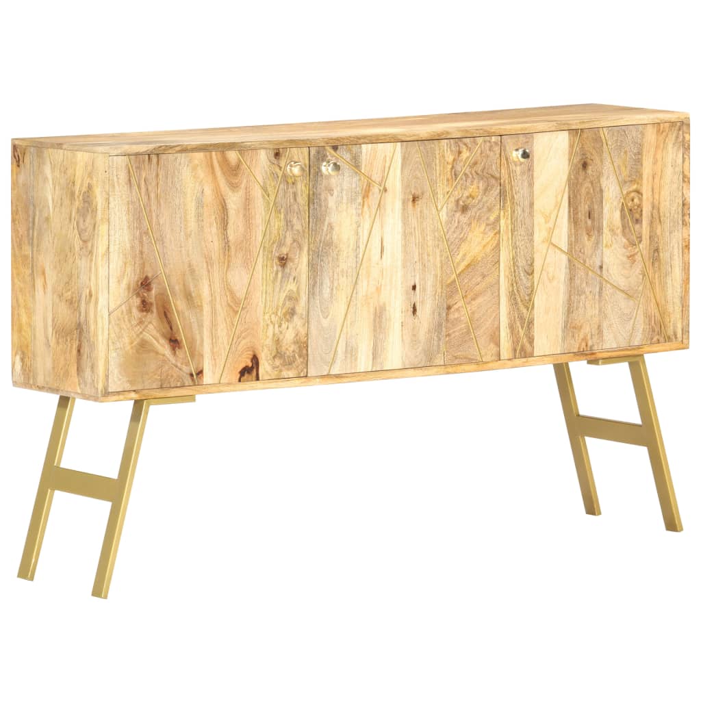 Sideboard 118X30X75 Cm Solid Mango Wood