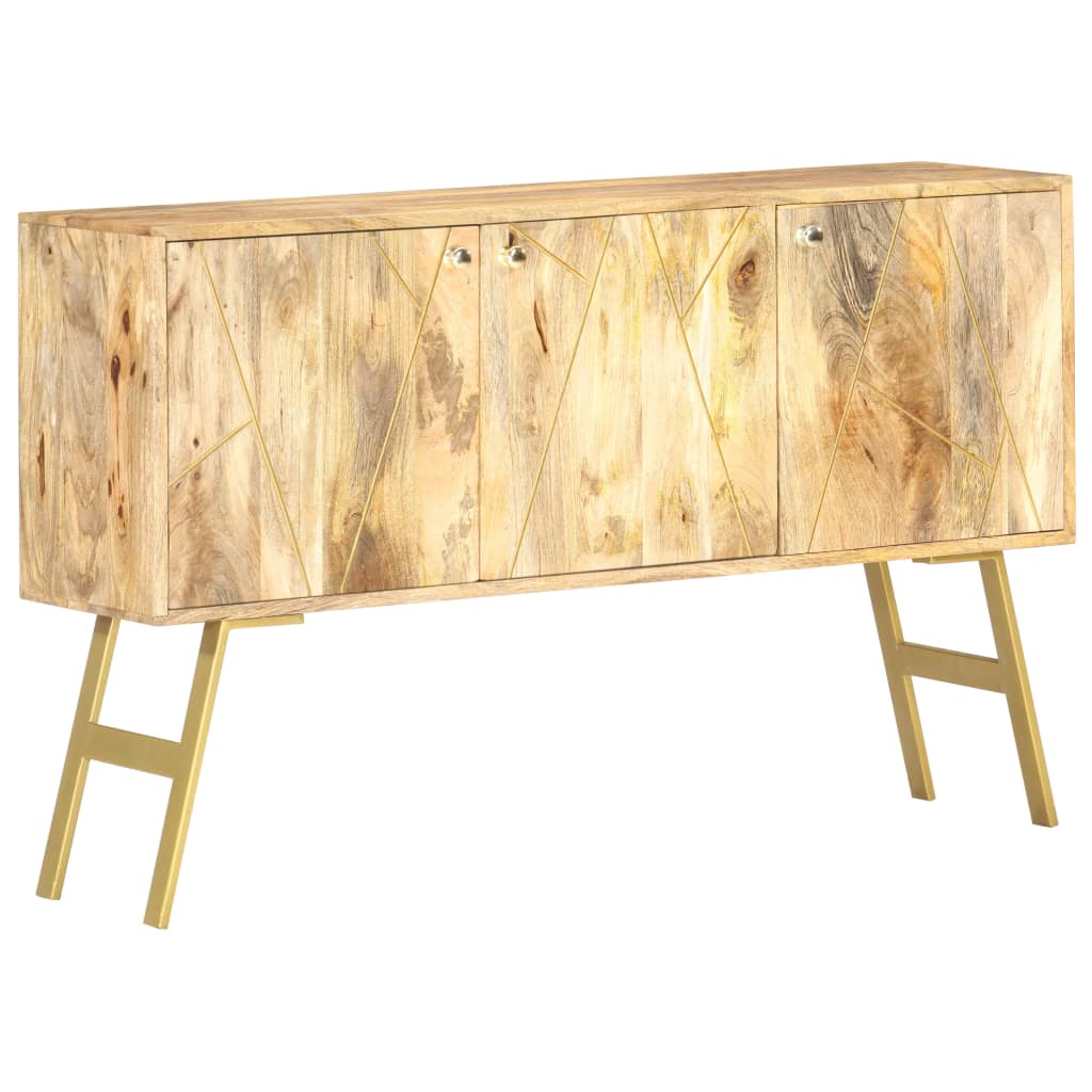 Sideboard 118X30X75 Cm Solid Mango Wood