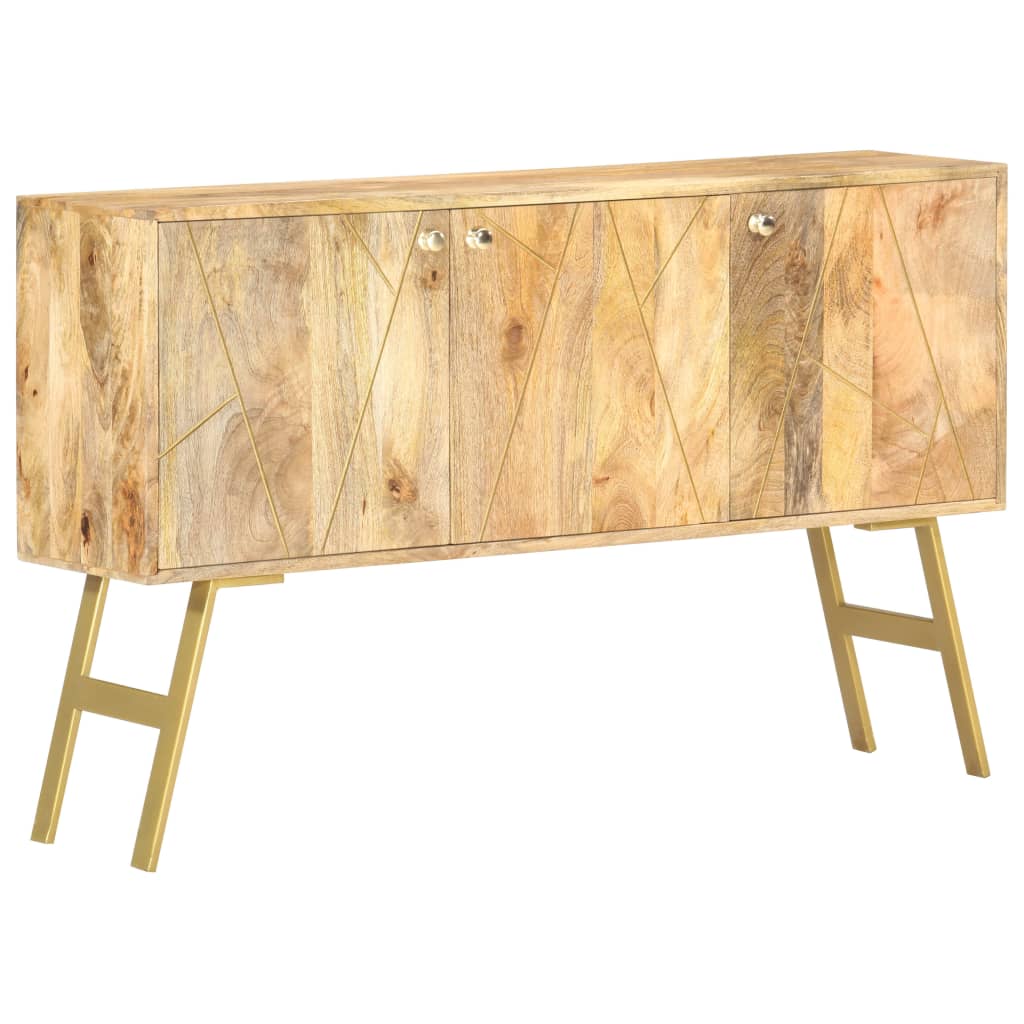 Sideboard 118X30X75 Cm Solid Mango Wood