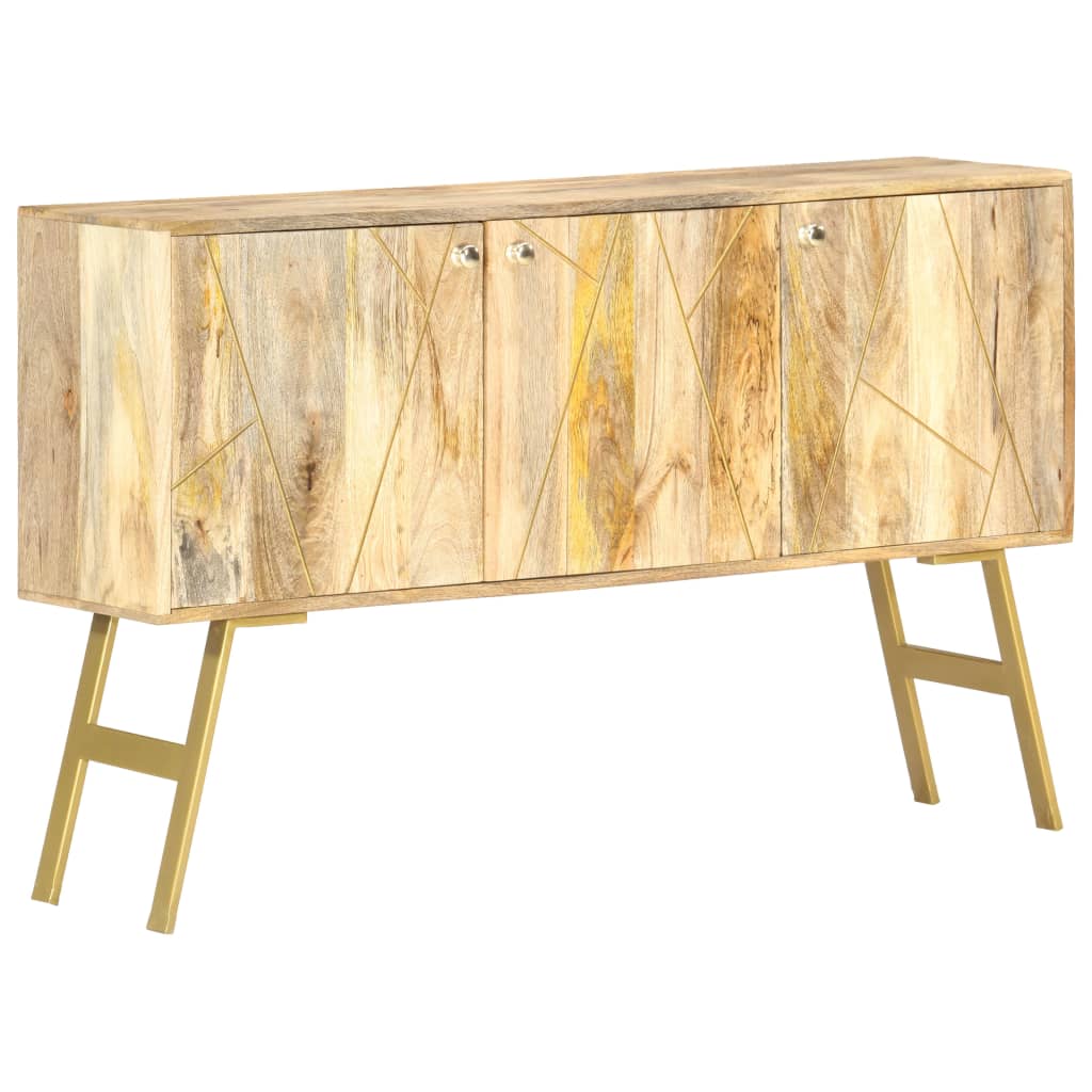 Sideboard 118X30X75 Cm Solid Mango Wood