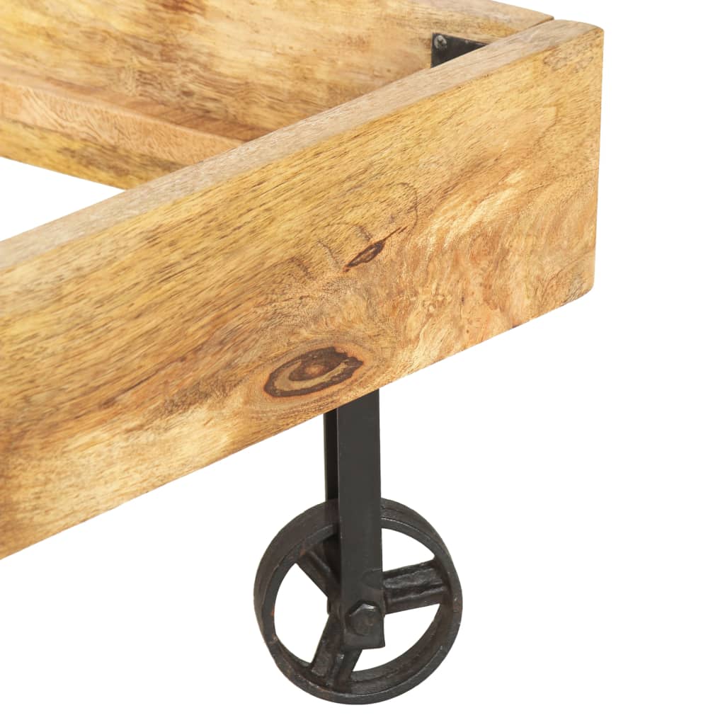 Bed Frame Without Mattress Solid Mango Wood