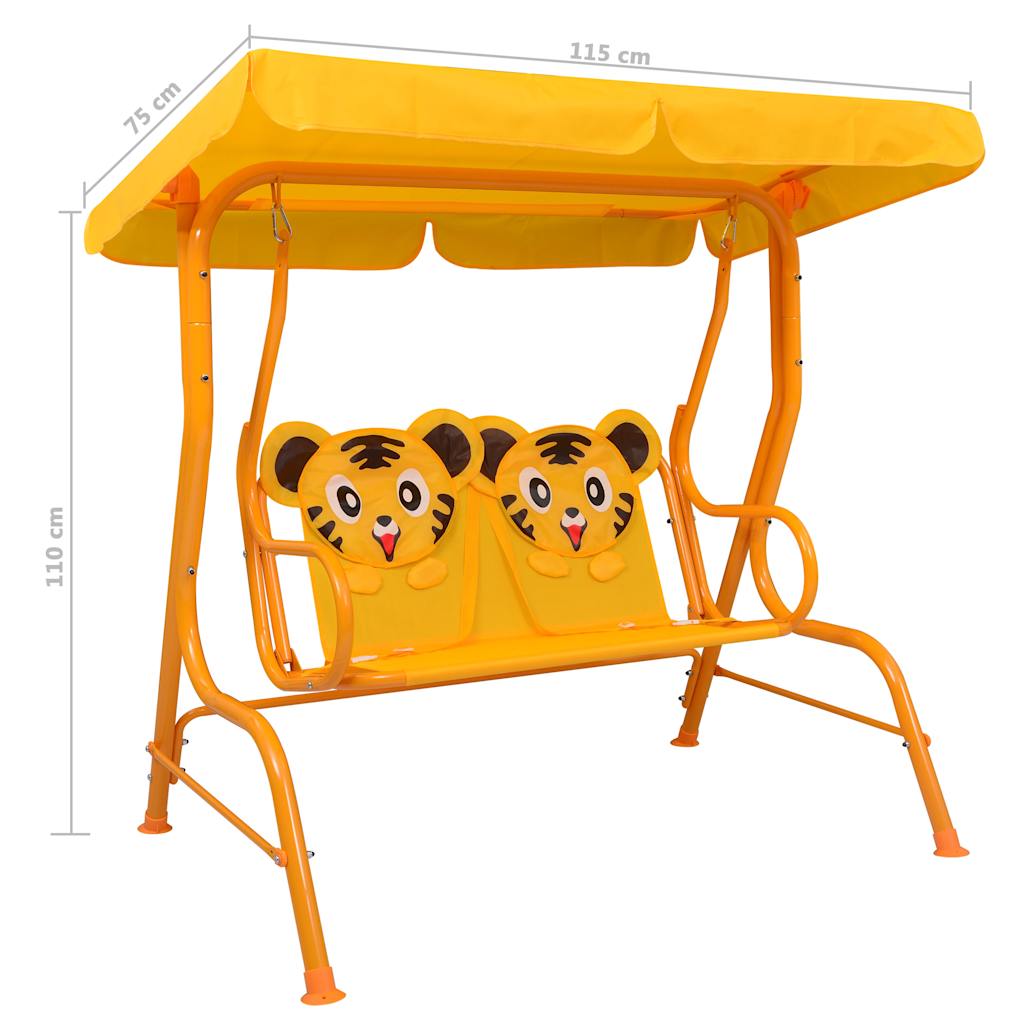 Kids Swing Bench 115X75X110 Cm Fabric