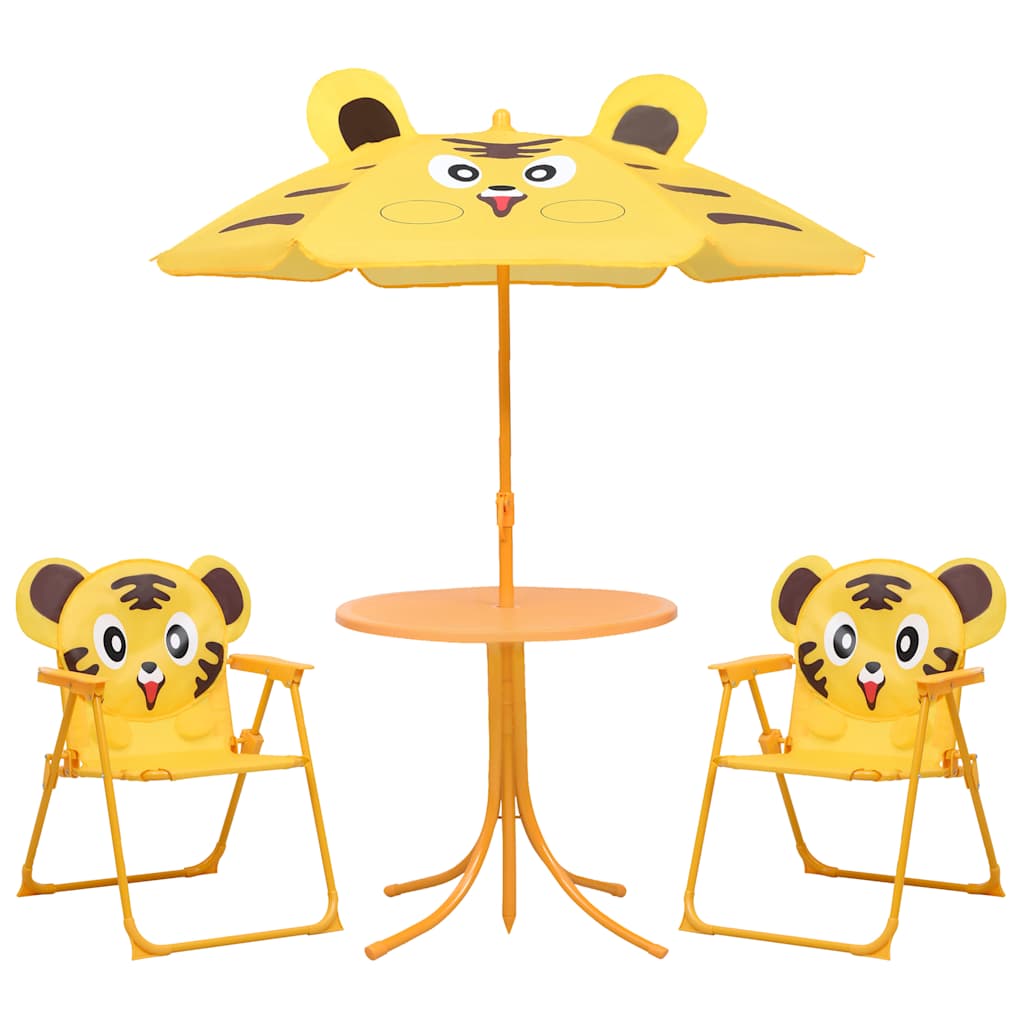 3 Piece Kids' Garden Bistro Set With Parasol