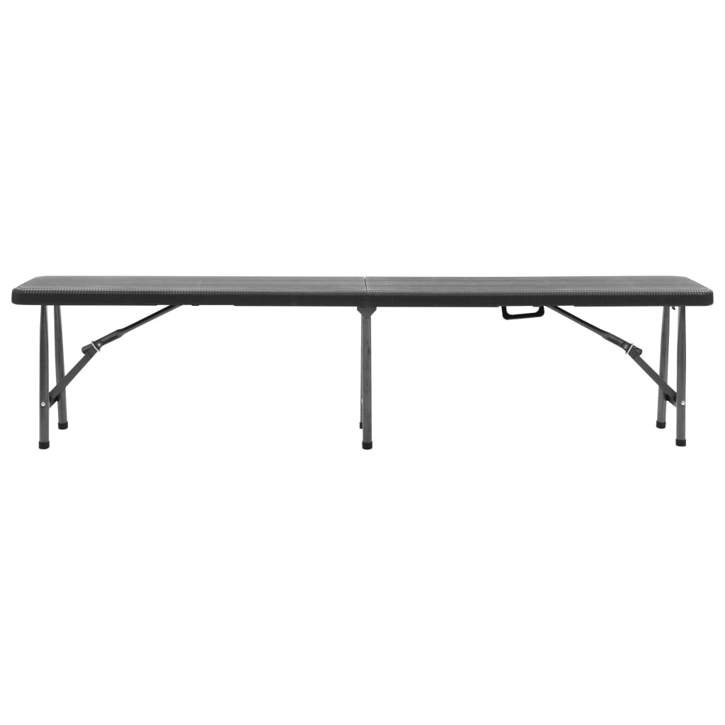 Folding Garden Benches 2 Pcs 180 Cm Hdpe