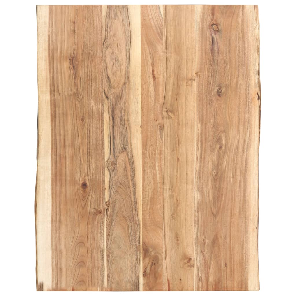 Table Top Solid Acacia Wood 100X(50-60)X2.5 Cm