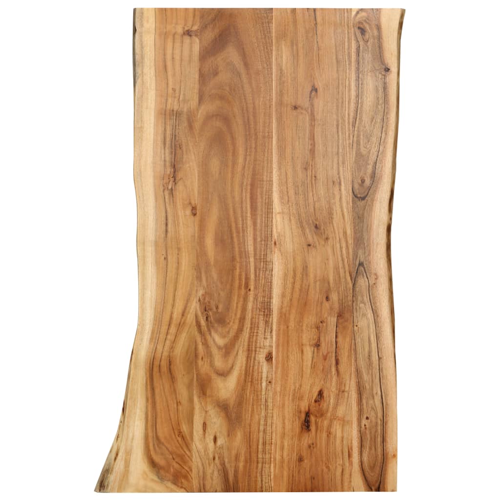 Table Top Solid Acacia Wood 100X(50-60)X2.5 Cm