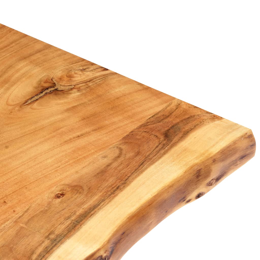 Table Top Solid Acacia Wood 100X(50-60)X2.5 Cm
