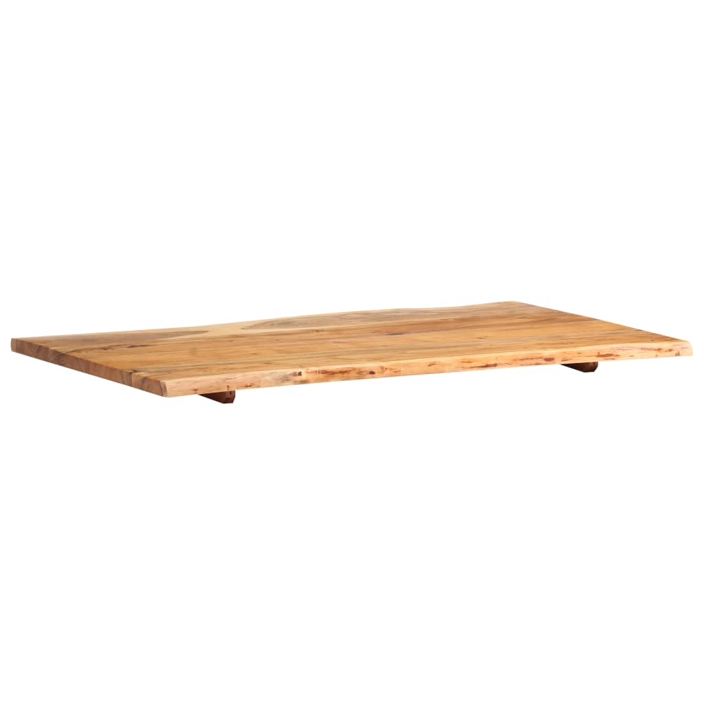 Table Top Solid Acacia Wood 100X(50-60)X2.5 Cm