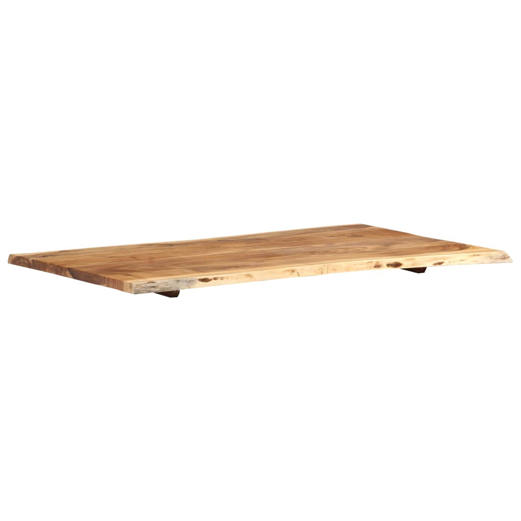 Table Top Solid Acacia Wood 100X(50-60)X2.5 Cm
