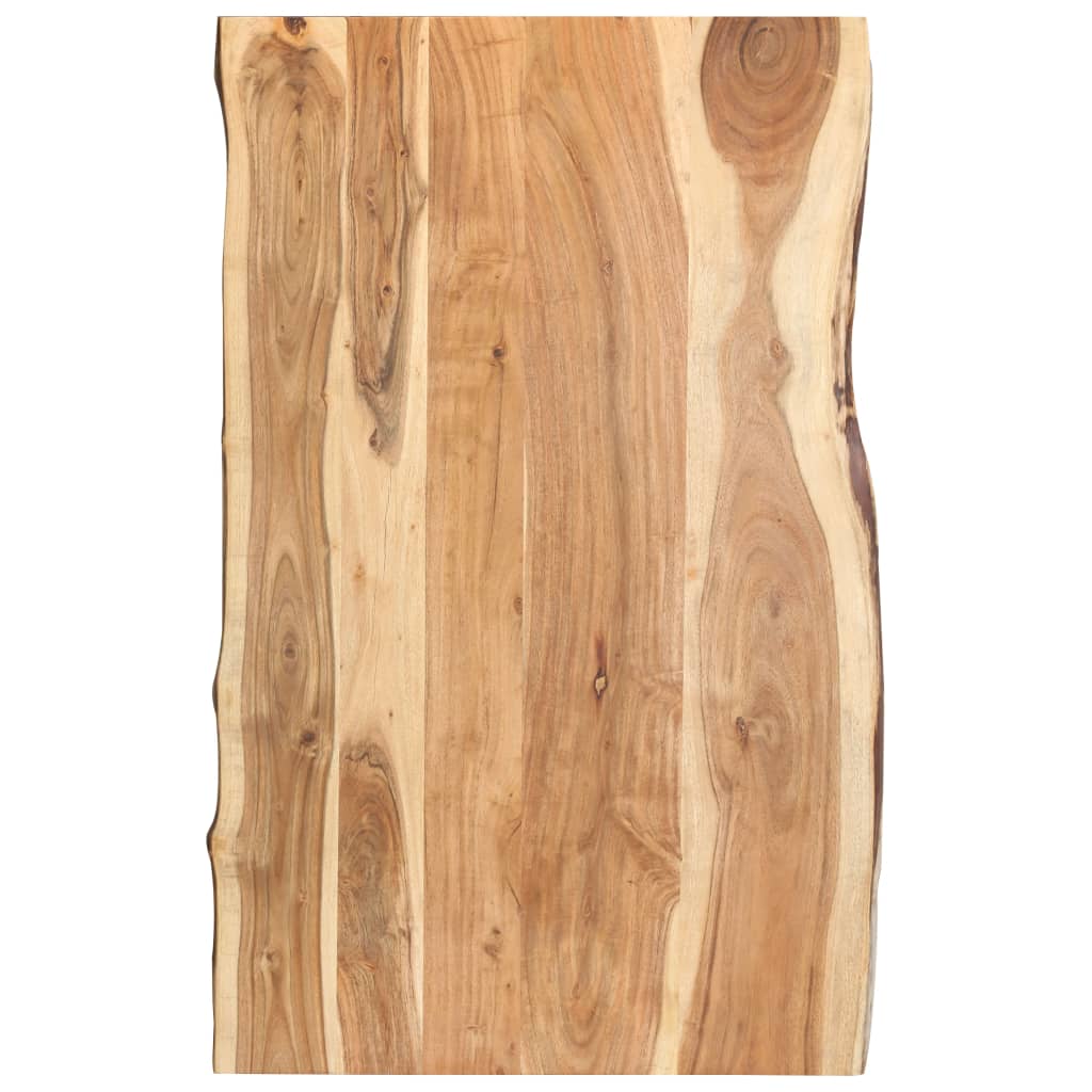 Table Top Solid Acacia Wood 100X(50-60)X2.5 Cm