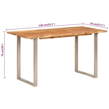 Dining Table Solid Acacia Wood