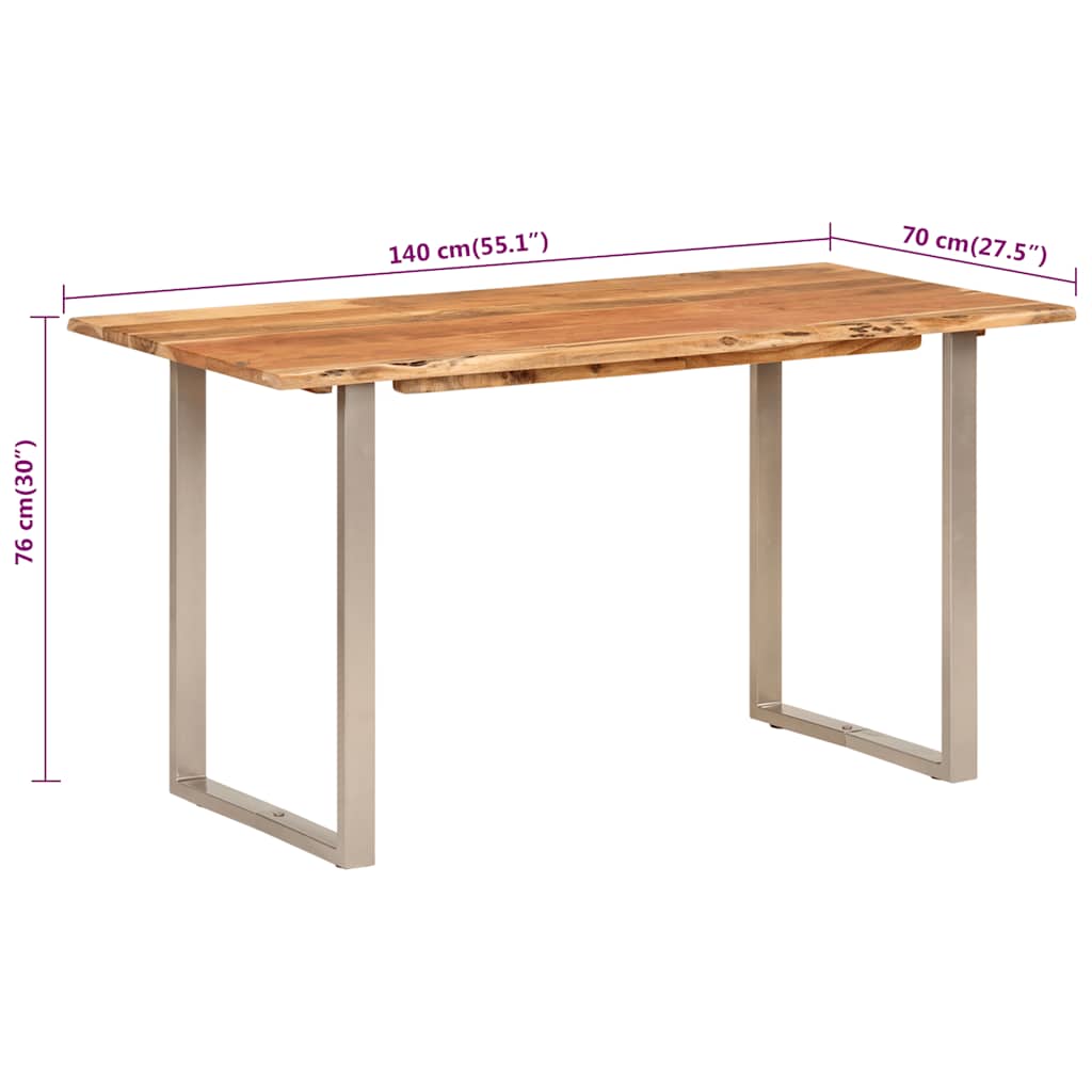 Dining Table Solid Acacia Wood
