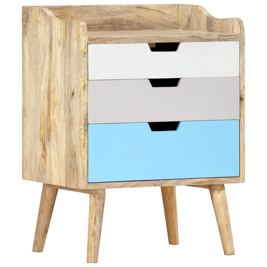 Bedside Cabinet 47X35X63 Cm Solid Mango Wood