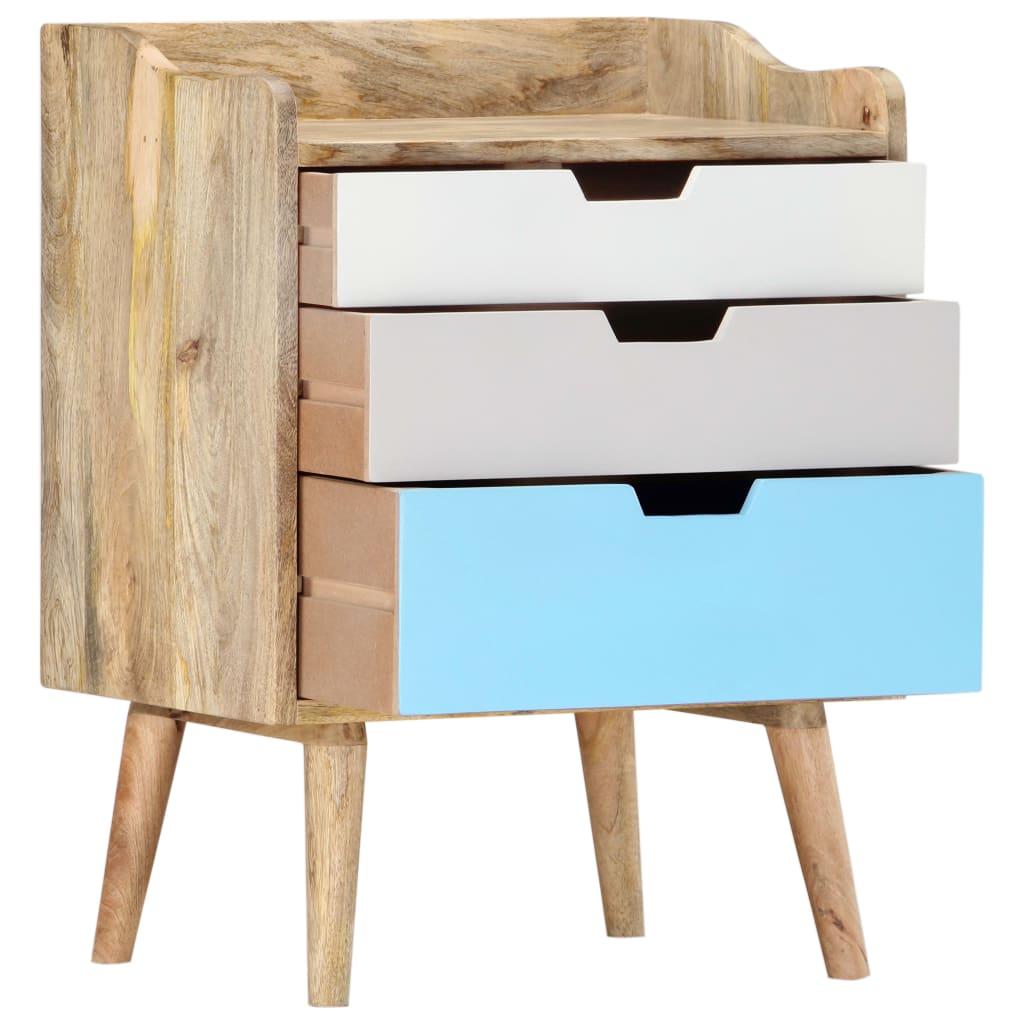 Bedside Cabinet 47X35X63 Cm Solid Mango Wood