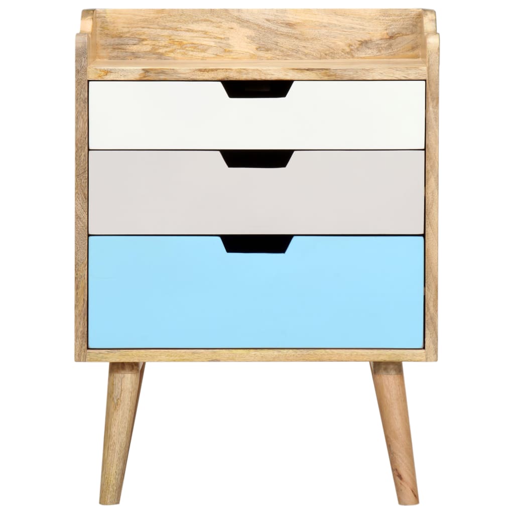 Bedside Cabinet 47X35X63 Cm Solid Mango Wood