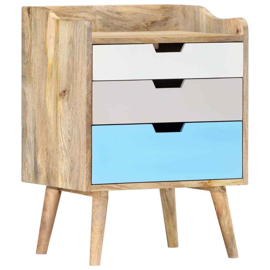 Bedside Cabinet 47X35X63 Cm Solid Mango Wood