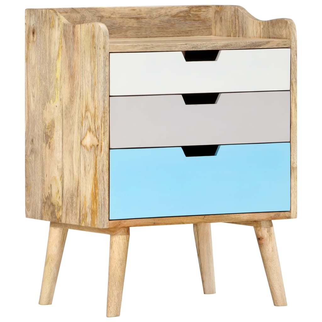 Bedside Cabinet 47X35X63 Cm Solid Mango Wood