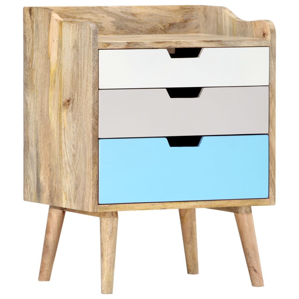 Bedside Cabinet 47X35X63 Cm Solid Mango Wood