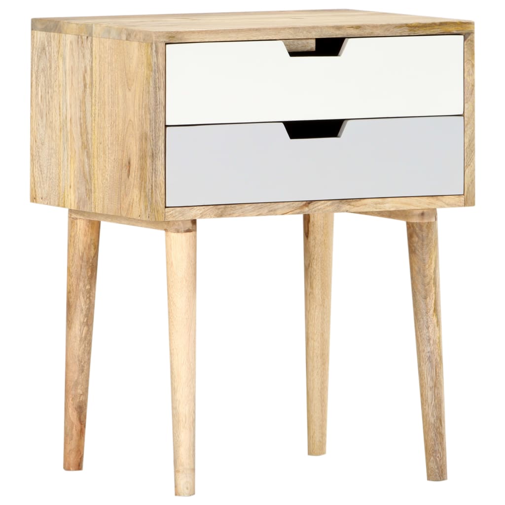 Bedside Cabinet 47X35X59 Cm Solid Mango Wood