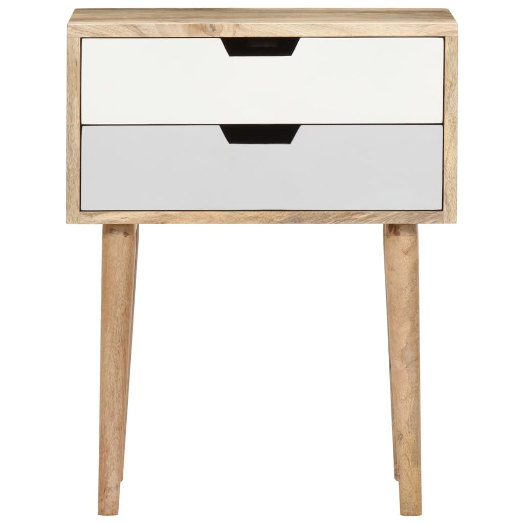 Bedside Cabinet 47X35X59 Cm Solid Mango Wood