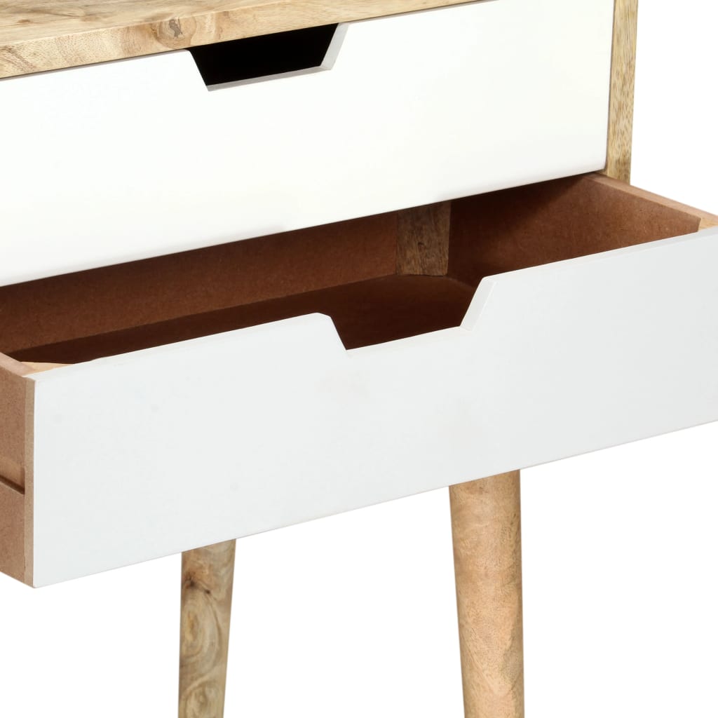 Bedside Cabinet 47X35X59 Cm Solid Mango Wood