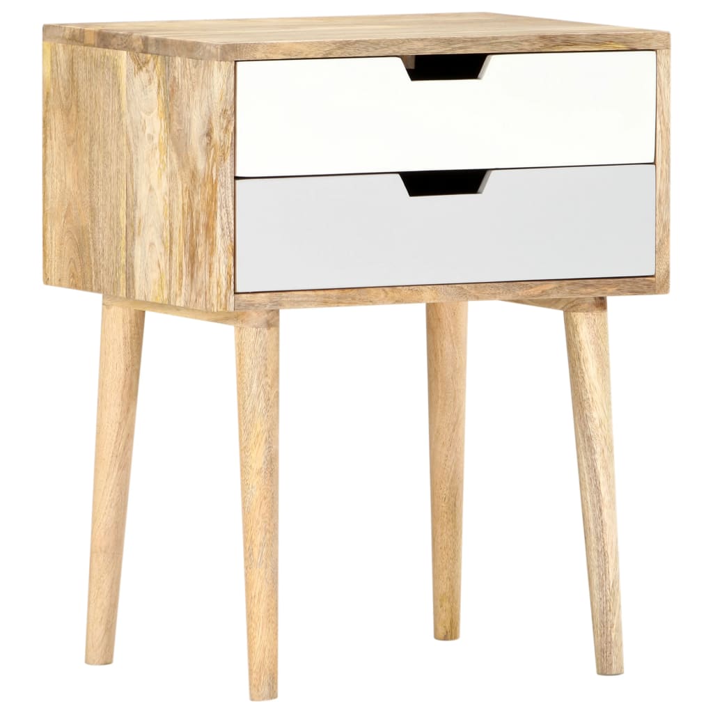 Bedside Cabinet 47X35X59 Cm Solid Mango Wood