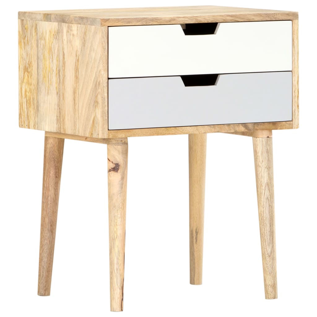 Bedside Cabinet 47X35X59 Cm Solid Mango Wood