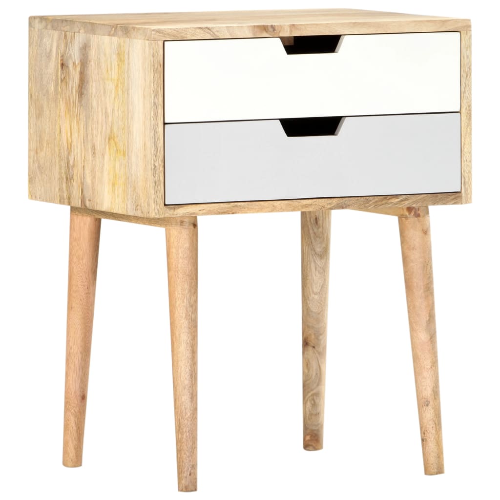 Bedside Cabinet 47X35X59 Cm Solid Mango Wood