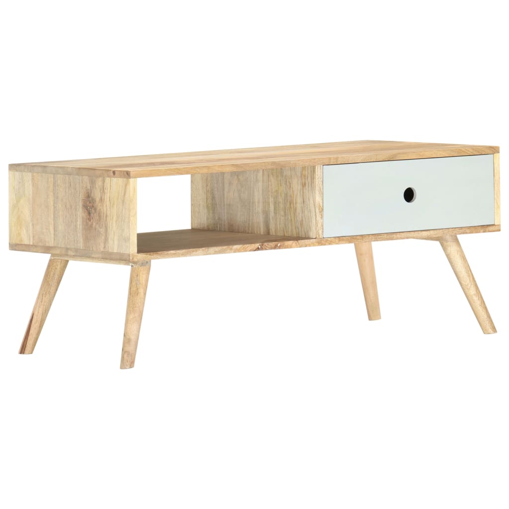 Coffee Table 90X50X40 Cm Solid Mango Wood