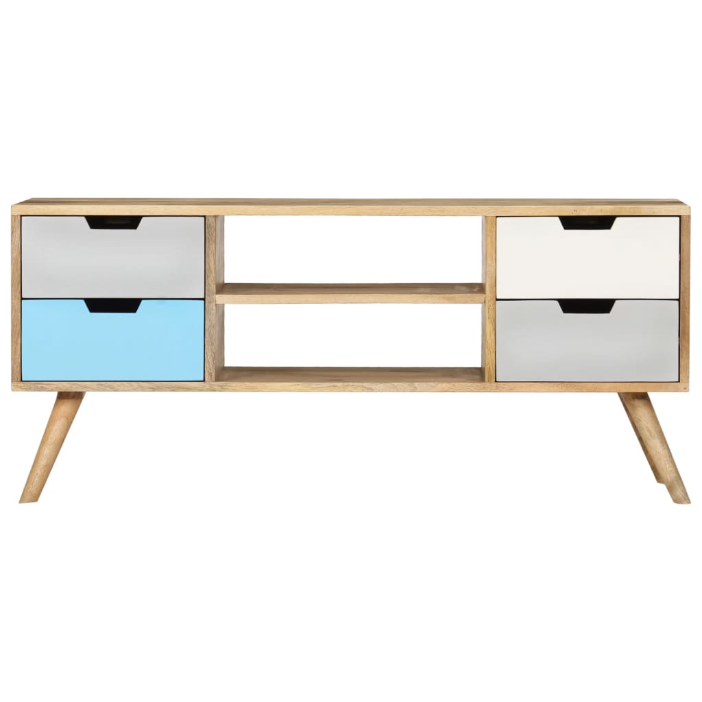 Tv Cabinet 110X35X48 Cm Solid Mango Wood