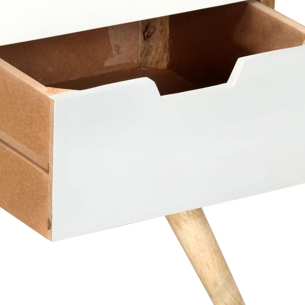 Tv Cabinet 110X35X48 Cm Solid Mango Wood