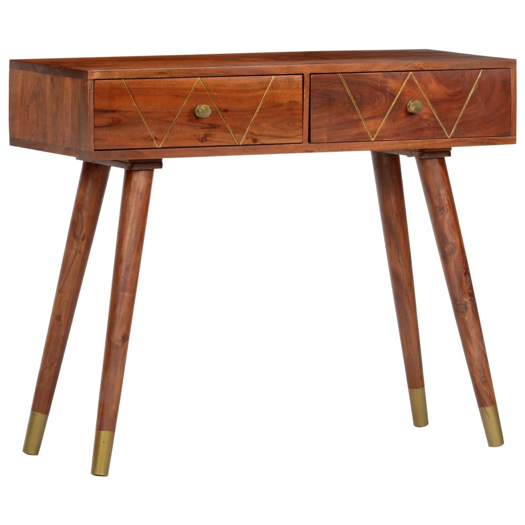 Console Table 90X35X76 Cm Solid Acacia Wood