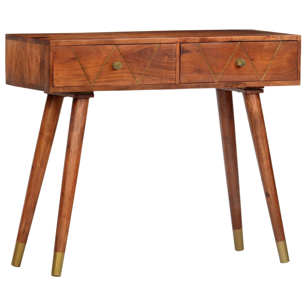 Console Table 90X35X76 Cm Solid Acacia Wood