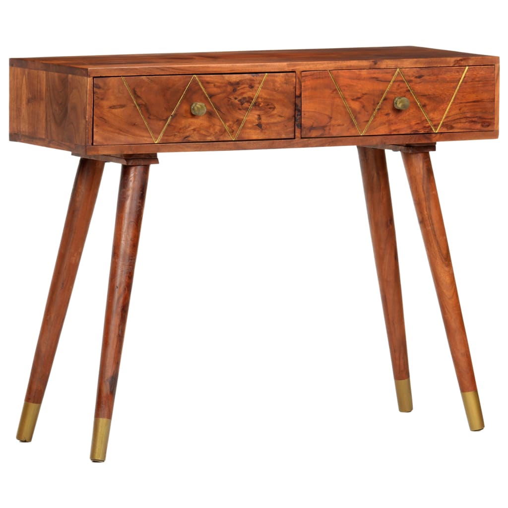 Console Table 90X35X76 Cm Solid Acacia Wood