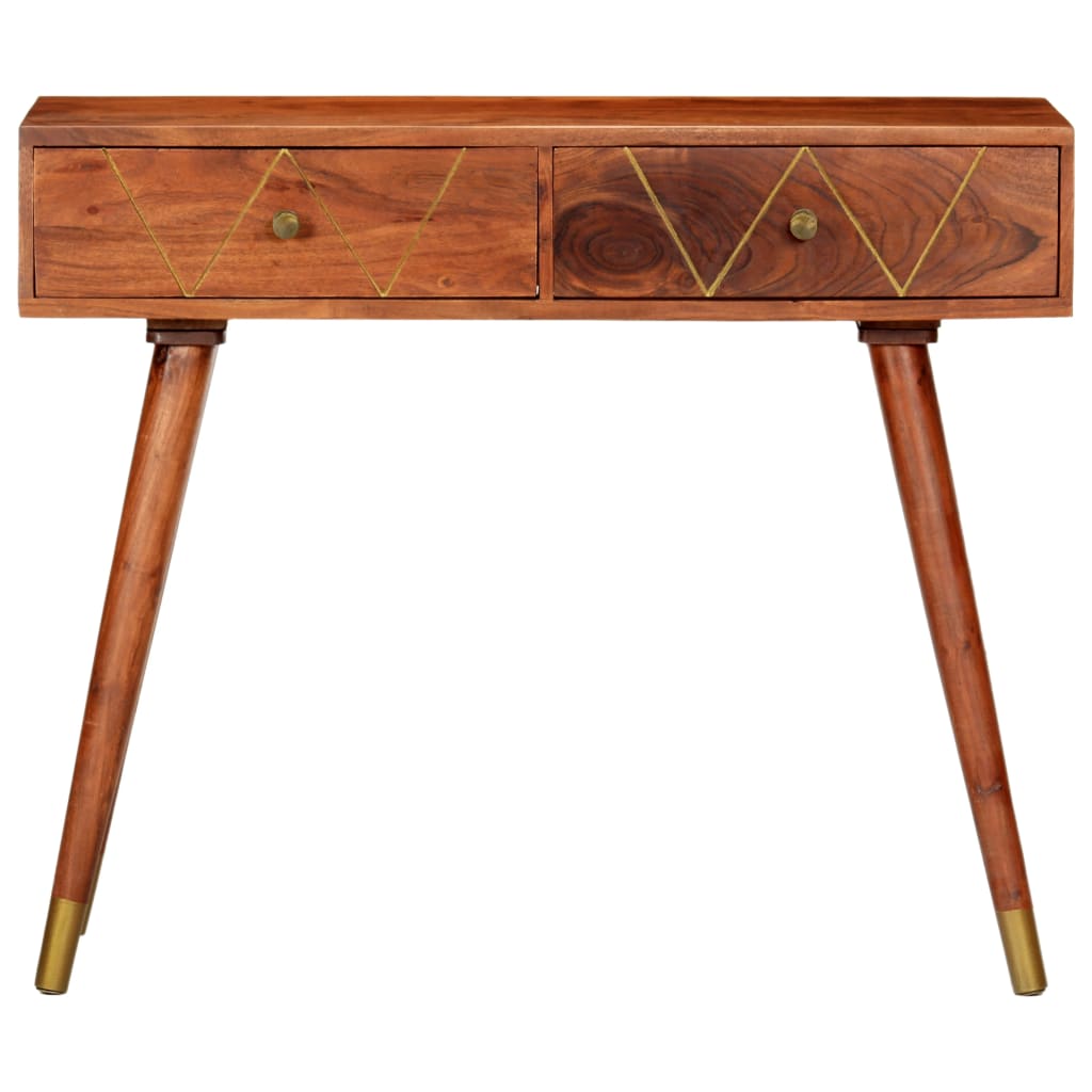 Console Table 90X35X76 Cm Solid Acacia Wood