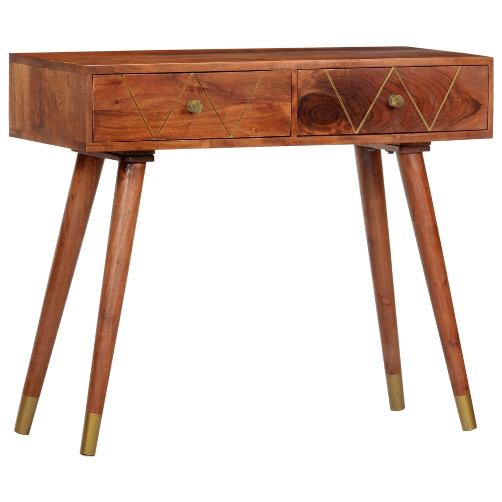 Console Table 90X35X76 Cm Solid Acacia Wood